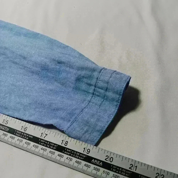 C&C California  💯 Linen Long Sleeve mini dress. Ladies size L - Picture 9 of 9